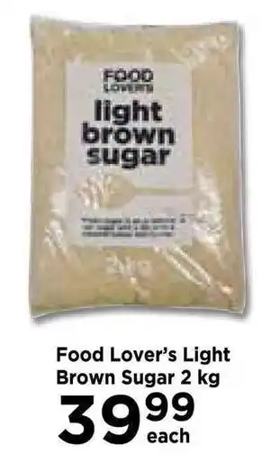 Food Lover's Market Food Lover's Light Brown Sugar 2kg offer
