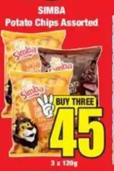 Boxer SIMBA Potato Chips Assorted offer