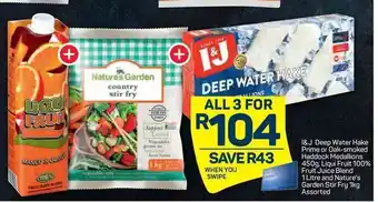 I&J Deep Water Hake Prime or Oak-Smoked Haddock Medallions 450g