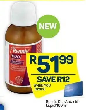 Pick n Pay Rennie Duo Antacid Liquid 100ml offer