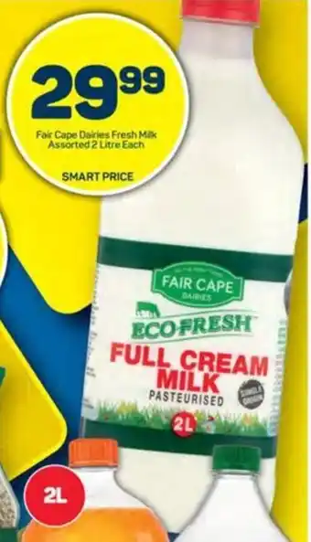 Pick n Pay Liquor Fair Cape Dairies Fresh Milk Assorted 2 Litre Each offer