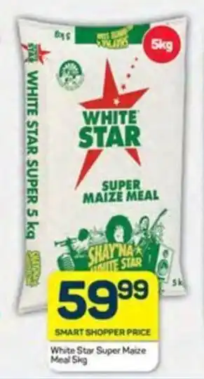 Pick n Pay Liquor White Star Super Maize Meal 5kg offer