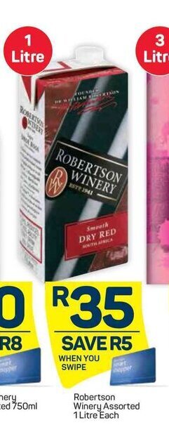 Robertson Winery Assorted 1 Litre offer at Pick n Pay