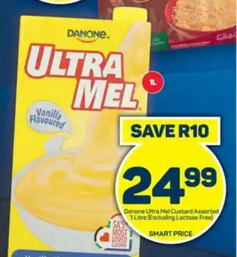 Pick n Pay Liquor Danone Ultra Mel Custard Assorted 1 Litre (Excluding Lactose Free) offer