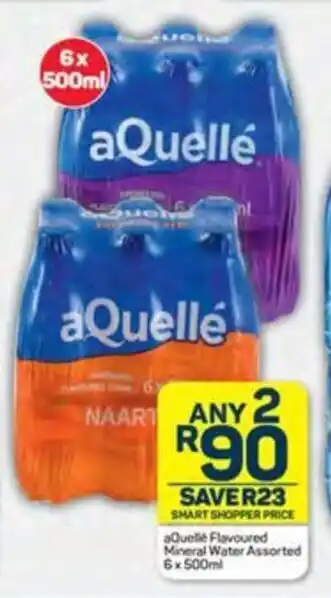 Pick n Pay Liquor AQuelle Flavoured Mineral Water Assorted 6x 500ml offer