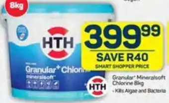 Pick n Pay Liquor HTH Granular Mineralsoft Chlorine 8kg offer