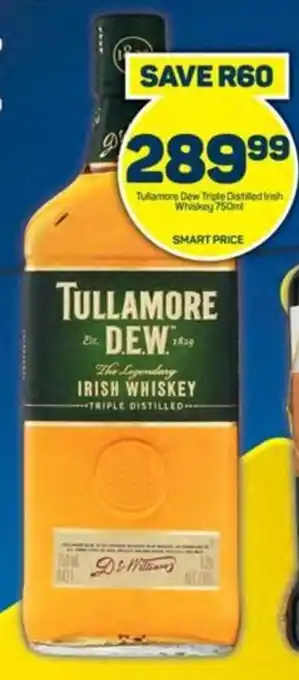 Pick n Pay Liquor Tullamore Dew Triple Distilled Irish Whiskey 750ml offer