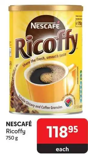 Makro NESCAFÉ Ricoffy 750g offer
