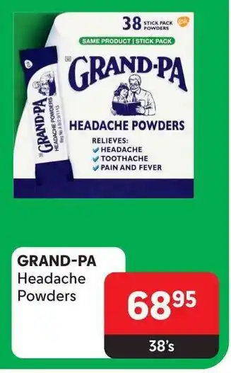 Makro GRAND-PA Headache Powders offer