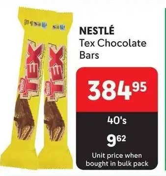 Makro NESTLÉ Tex Chocolate Bars offer
