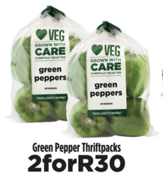 Food Lover's Market Green Pepper Thriftpacks offer