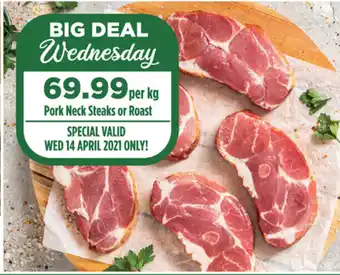 Food Lover's Market Pork Neck Steaks or Roast offer