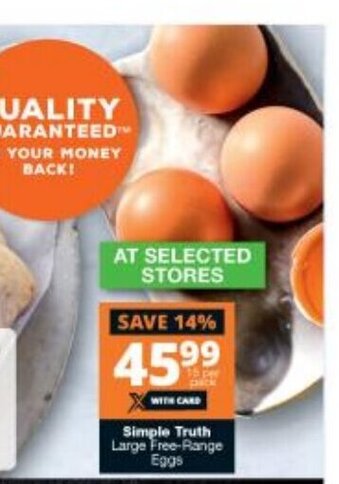 Checkers Simple Truth Large Free-Range Eggs offer