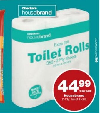 Checkers Housebrand  2-Ply Toilet Rolls offer