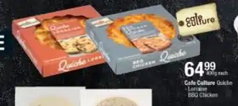 Checkers Café Culture Quiche offer