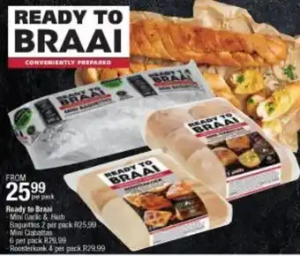 Checkers Ready to Braai Mini Garlic & Herbs offer