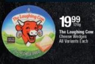 Checkers The Laughing Cow Cheese Wedges offer
