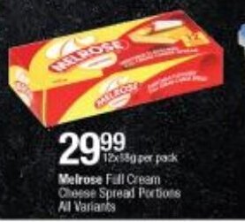 Checkers Melrose Full Cream Cheese Spread offer