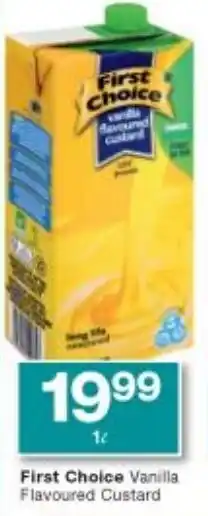 Checkers First Choice Vanilla Flavoured Custard 1L offer