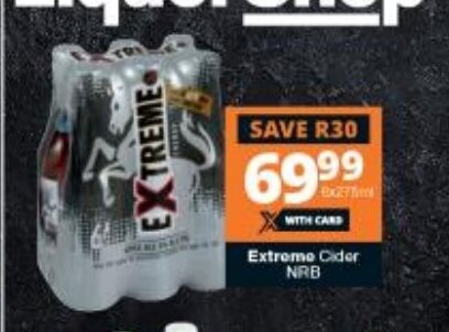 Extreme Cider NRB offer at Checkers