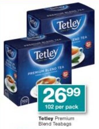 Checkers Tetley Premium Blend Teabags offer