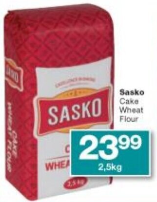 Checkers Sasko Cake Wheat Flour 2,5kg offer