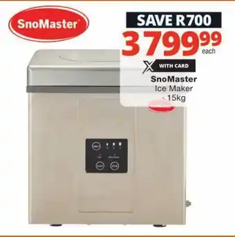 Checkers SnoMaster Ice Maker 15kg offer