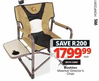 Bushtec Meerkat Director's Chair