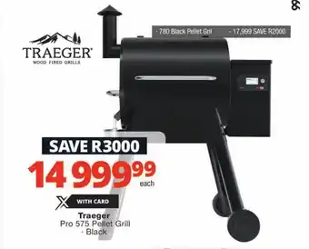 Checkers Traeger Pro 575 Pellet Grill Black offer