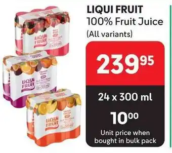 Makro LIQUI FRUIT 100% Fruit Juice (All variants) offer