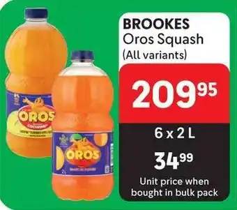 Makro BROOKES Oros Squash (All variants) offer