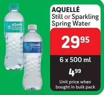 Makro AQUELLÉ Still or Sparkling Spring Water offer