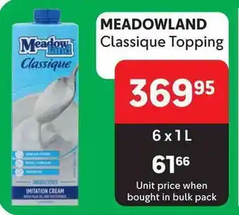 MEADOWLAND Classique Topping