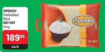Makro SPEKKO Parboiled Rice 10kg offer