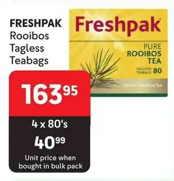 Makro FRESHPAK Rooibos Tagless Teabags offer