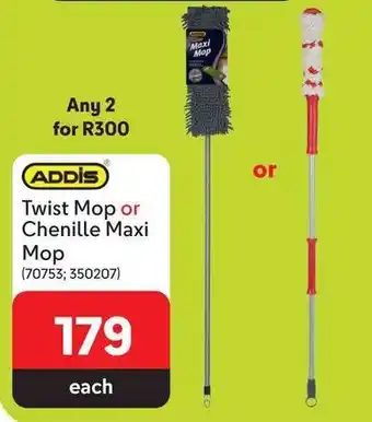 Makro ADDIS Twist Mop or Chenille Maxi Mop offer