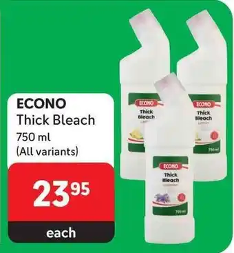 Makro ECONO Thick Bleach 750ml (All variants) offer