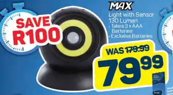 Pick n Pay MAX Light with Sensor 130 Lumen offer