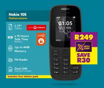 Shoprite Nokia 105 Feature phone offer