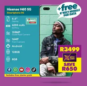 Shoprite Hisense H60 5G Smartphone 5G offer
