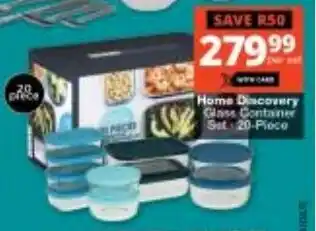Home Discovery Glass Container Set 20-Piece