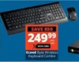 Checkers Xceed Byte Wireless Keyboard Combo offer