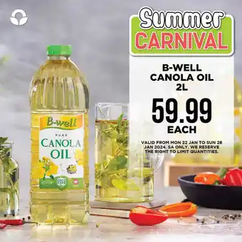 Food Lover's Market B-WELL CANOLA OIL 2L offer