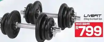 Pick n Pay Livefit Dumbell Set 20kg offer