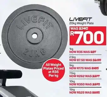 Pick n Pay Livefit Weight Plate 20kg offer