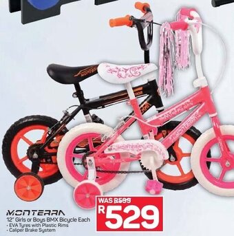 Monterra 12" Girls or Boys BMX Bicycle
