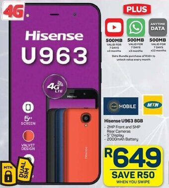 Pick n Pay Hisense U963 8GB offer