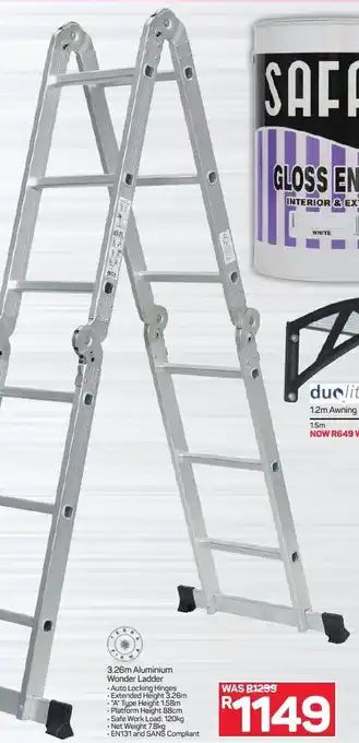 Pick n Pay Aluminum Wonder Ladder 3.26m offer