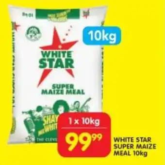Shoprite WHITE STAR SUPER MAIZE MEAL 10kg offer