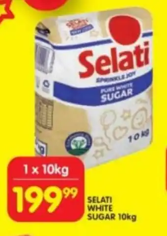 Shoprite SELATI WHITE SUGAR 10kg offer